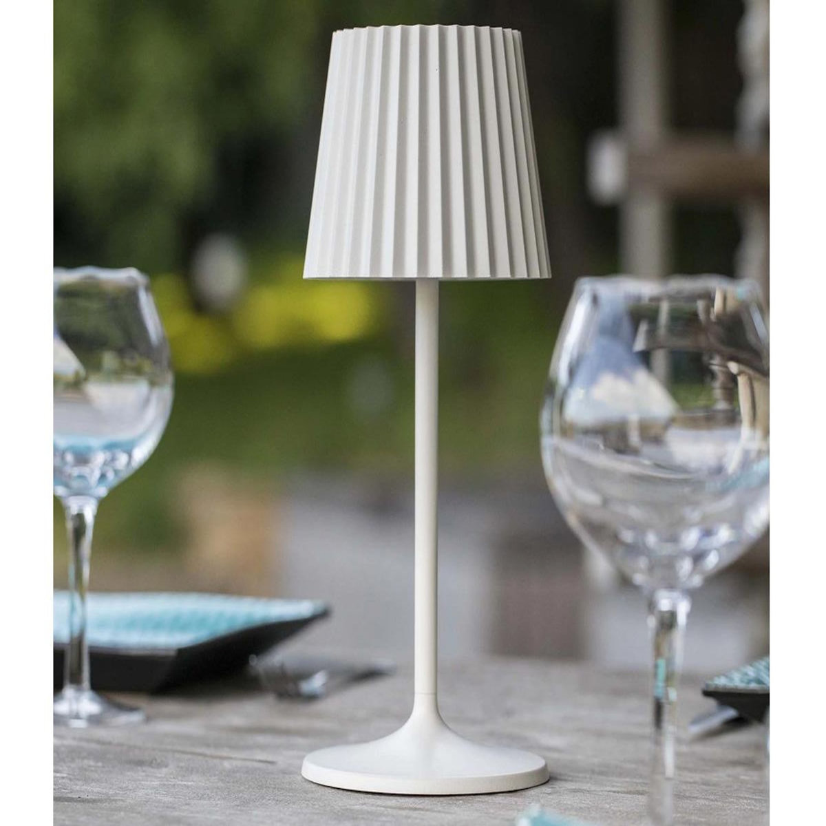 Lumisky Lampe de table sans fil ABBY WHITE - 190 lumens - Ø 10 x H 38 cm - LUMISKY