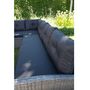 Voir la diapositive 4 : GARDENSTAR Salon bas de jardin - 8 places - Acier/bois - Gris - CANCUN