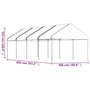 Voir la diapositive 6 : VIDAXL Belvedere avec toit blanc 8,92x4,08x3,22 m polyethylene