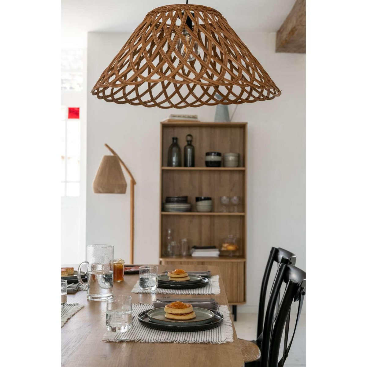 ATMOSPHERA Bibliothèque 2 portes Colva en bois - Marron