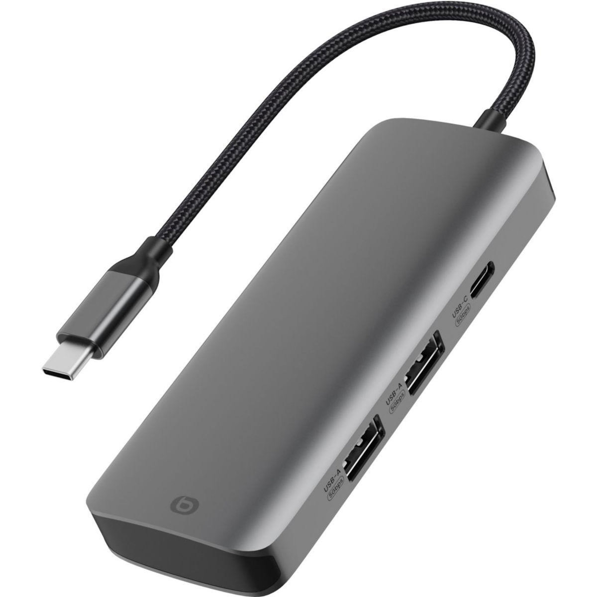 ESSENTIEL B Hub USB C 5 en 1 2 USB-A + 3 USB-C
