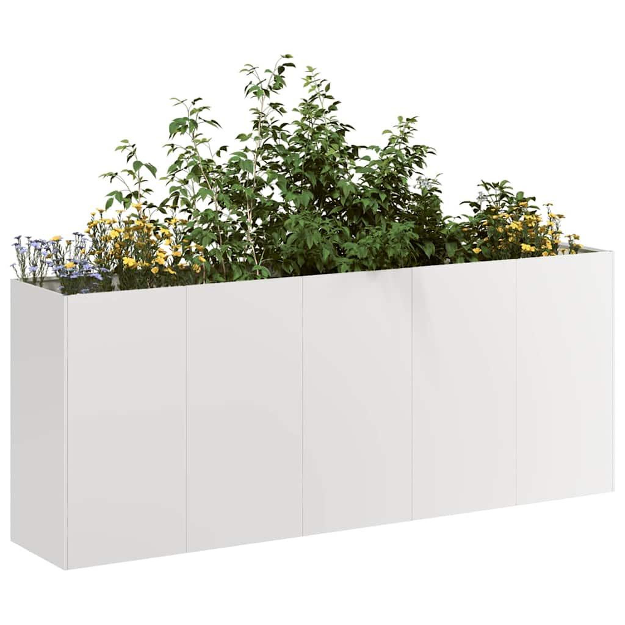VIDAXL Jardiniere 200x40x80 cm acier inoxydable