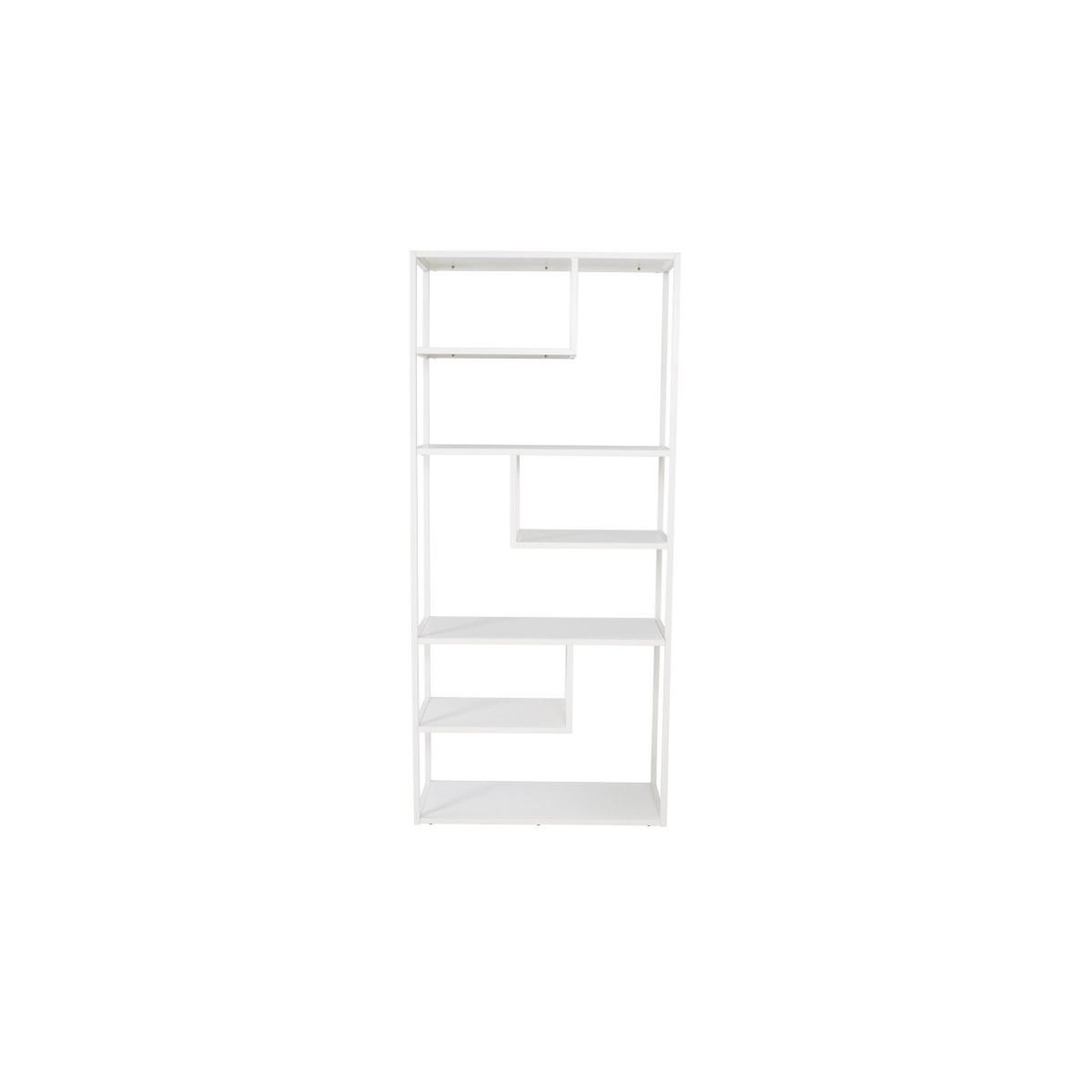 Voir la diapositive 2 : Paris Prix Étagère bibliothèque 6 niveaux  staal  188cm blanc