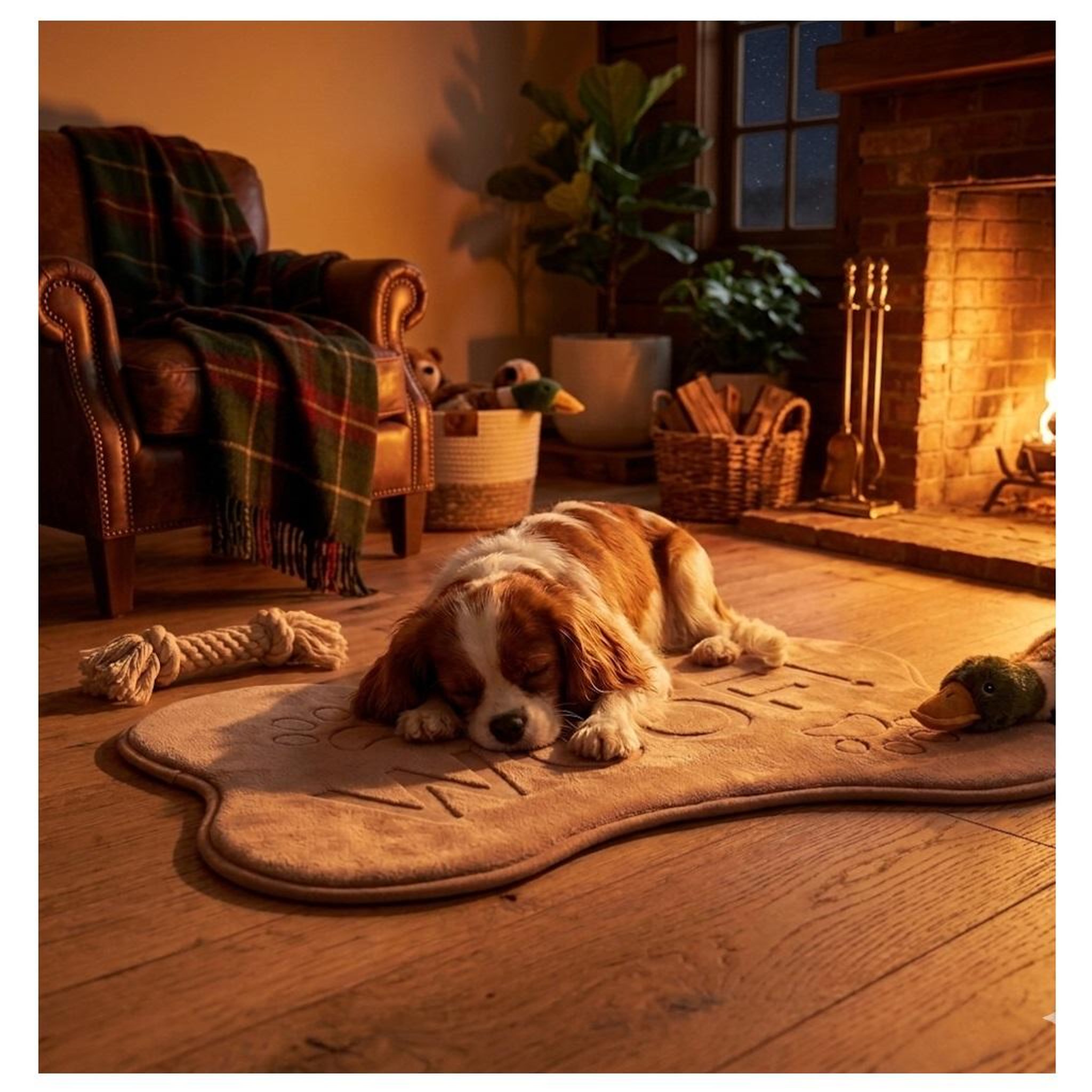 Voir la diapositive 3 : Eden Coussin en forme d'os pour chien mador
