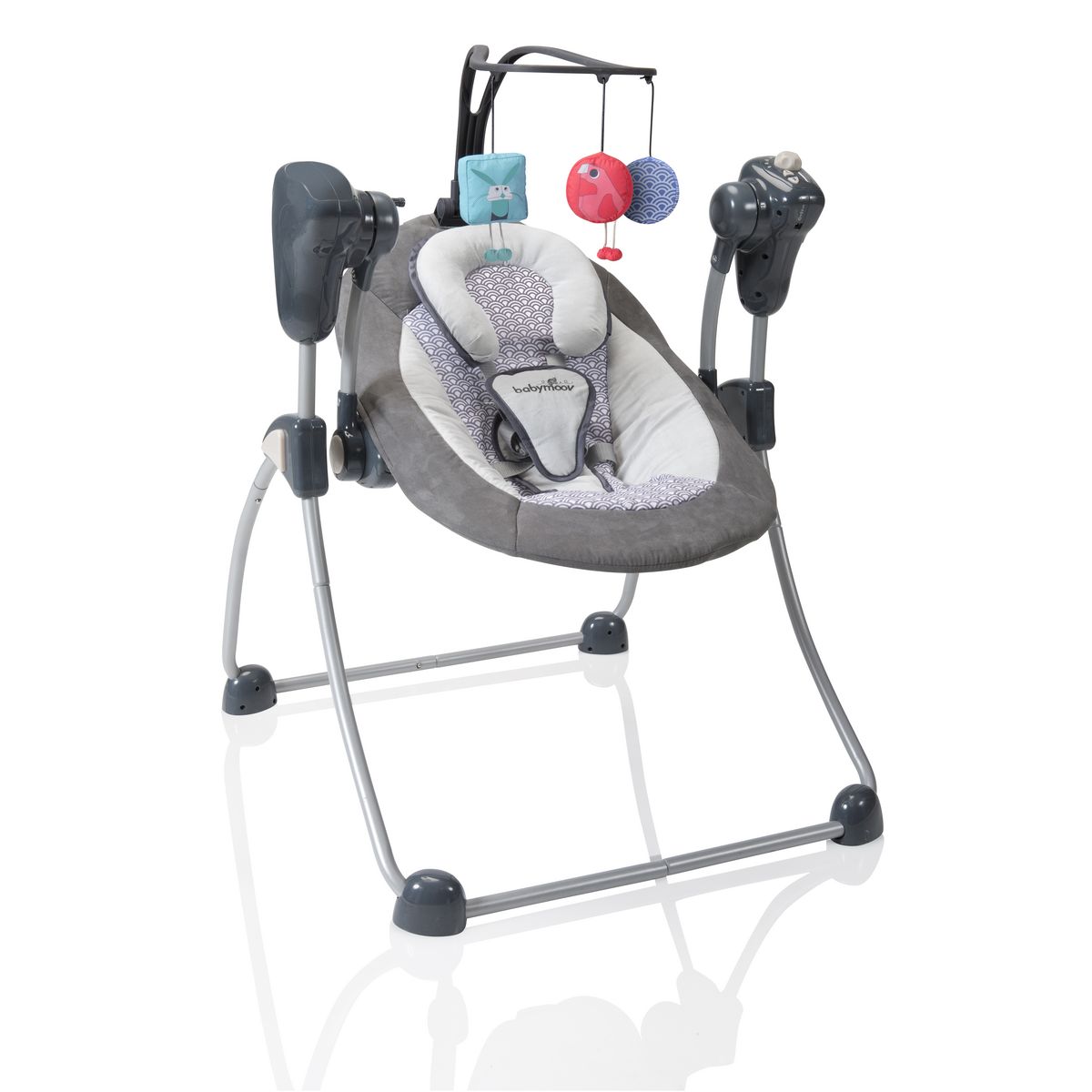BABYMOOV Balancelle bébé inclinable Swoon Bubble - Zinc