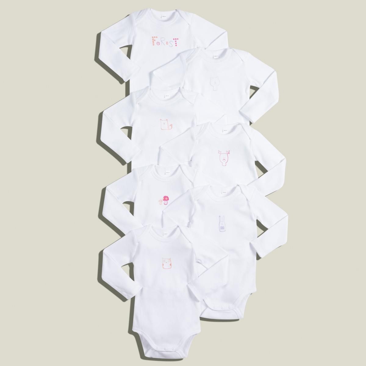 Lot de 7 bodies  manches longues