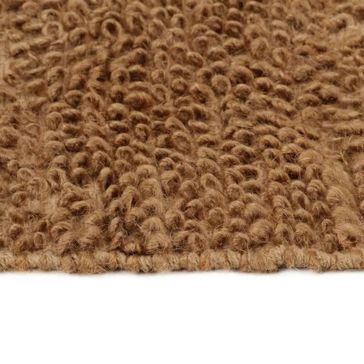 VIDAXL Tapis a poils boucles fait a la main 200x300 cm Jute et coton