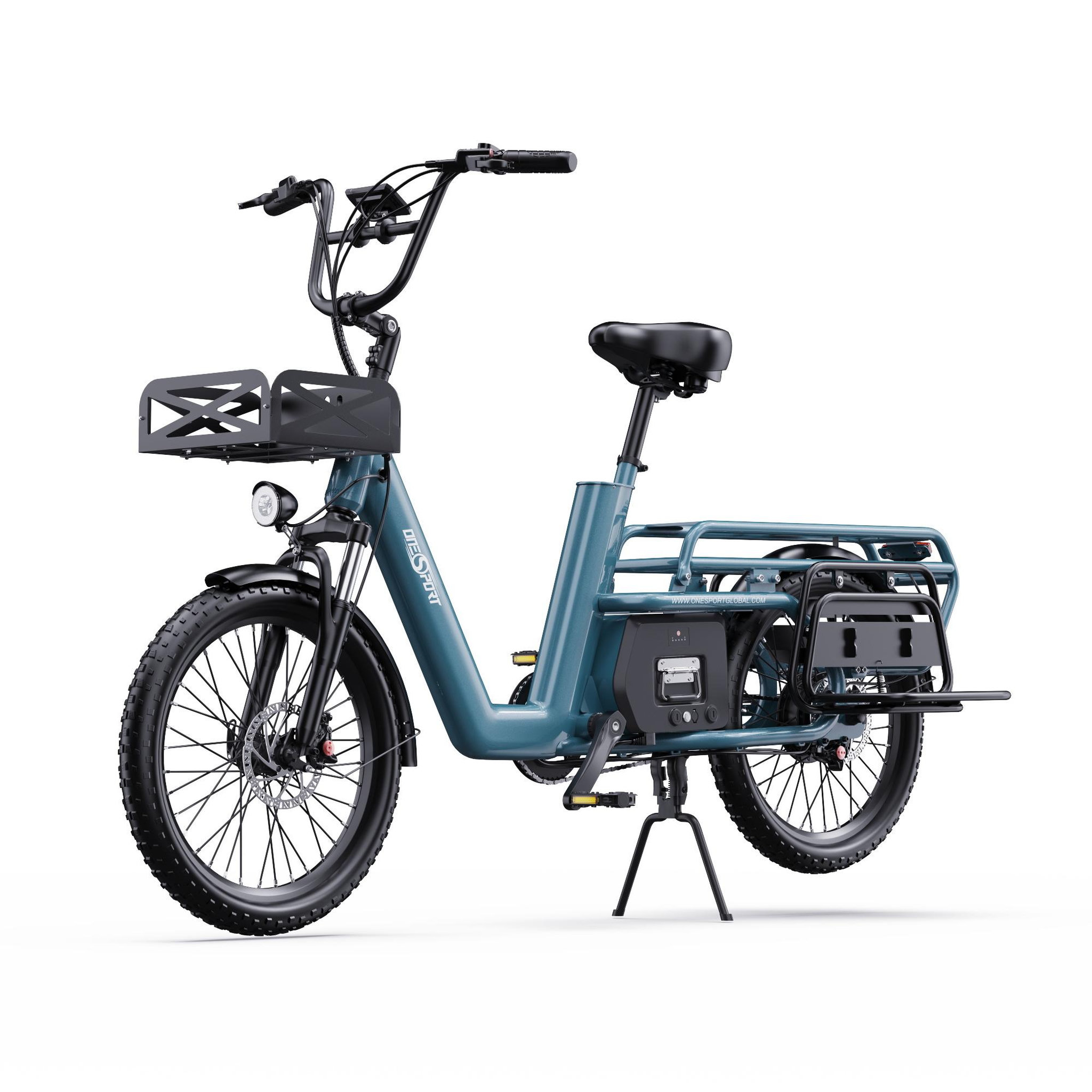 Voir la diapositive 5 : ONESPORT Vélo cargo électrique OneSport OT01 20  à cadre ouvert, batterie 48 V 27 Ah