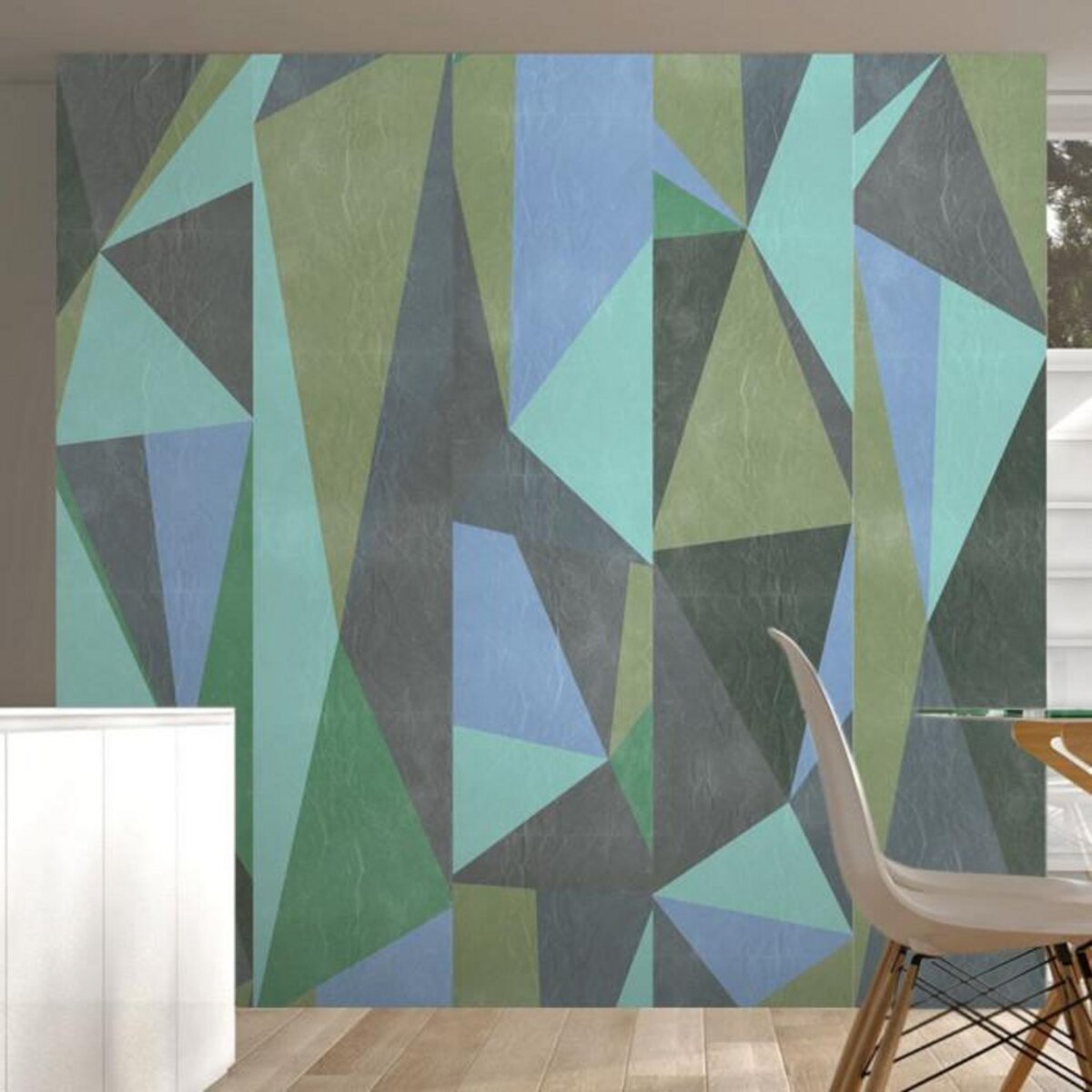 Paris Prix Papier Peint  Triangles Gris  50x1000cm