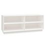 Voir la diapositive 2 : VIDAXL Armoire a chaussures Blanc 110x34x45 cm Bois de pin massif