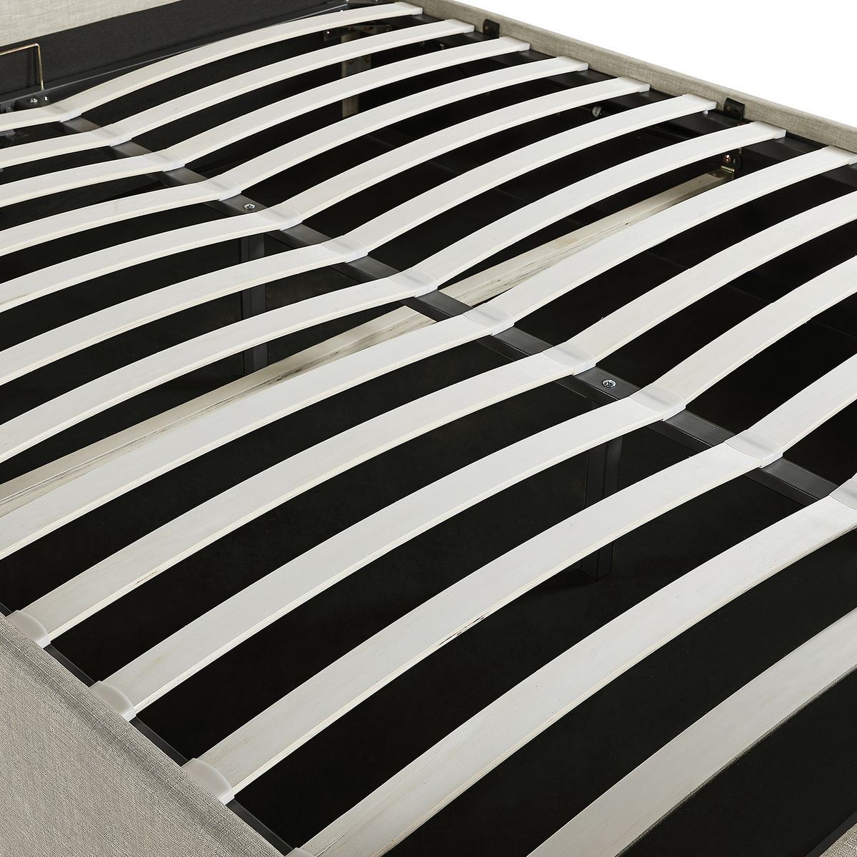 Cadre de lit coffre avec tête de lit capitonnée 160x200 BERGEN