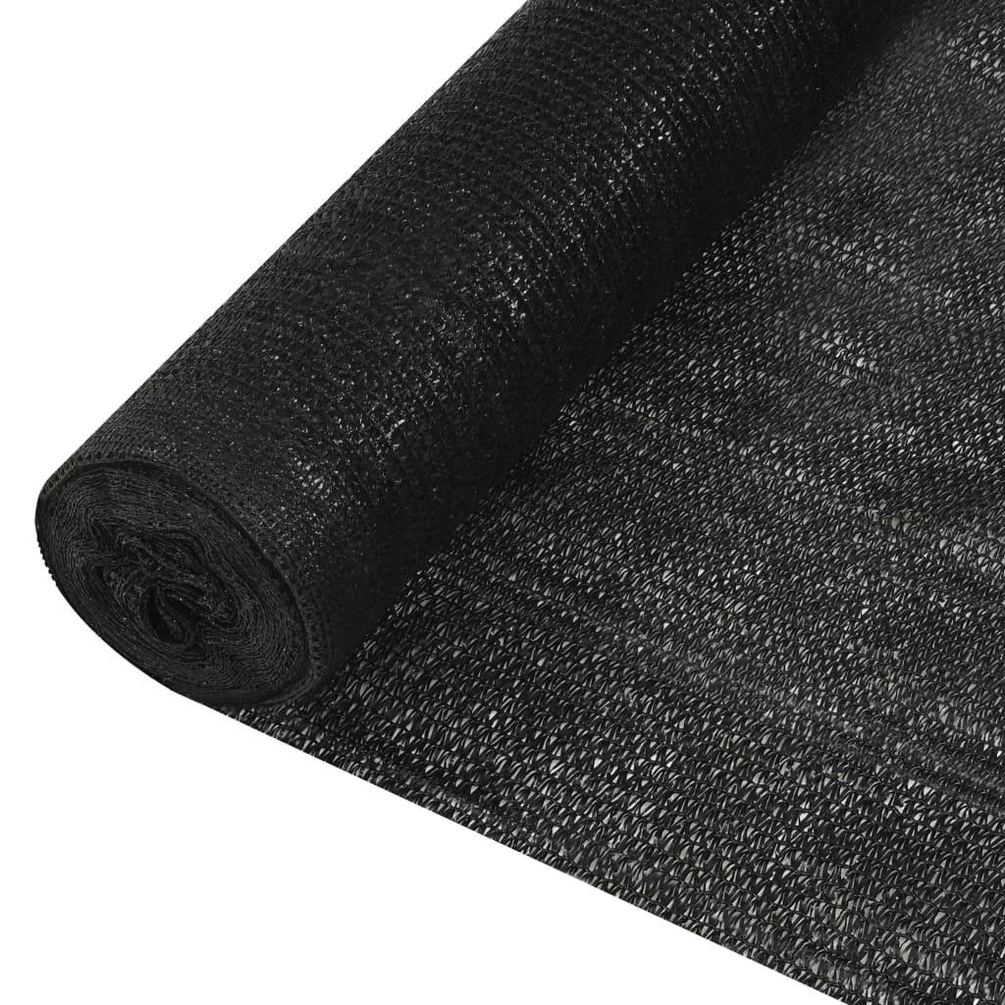 Voir la diapositive 1 : VIDAXL Filet brise-vue Noir 3,6x50 m PEHD 150 g/m^2