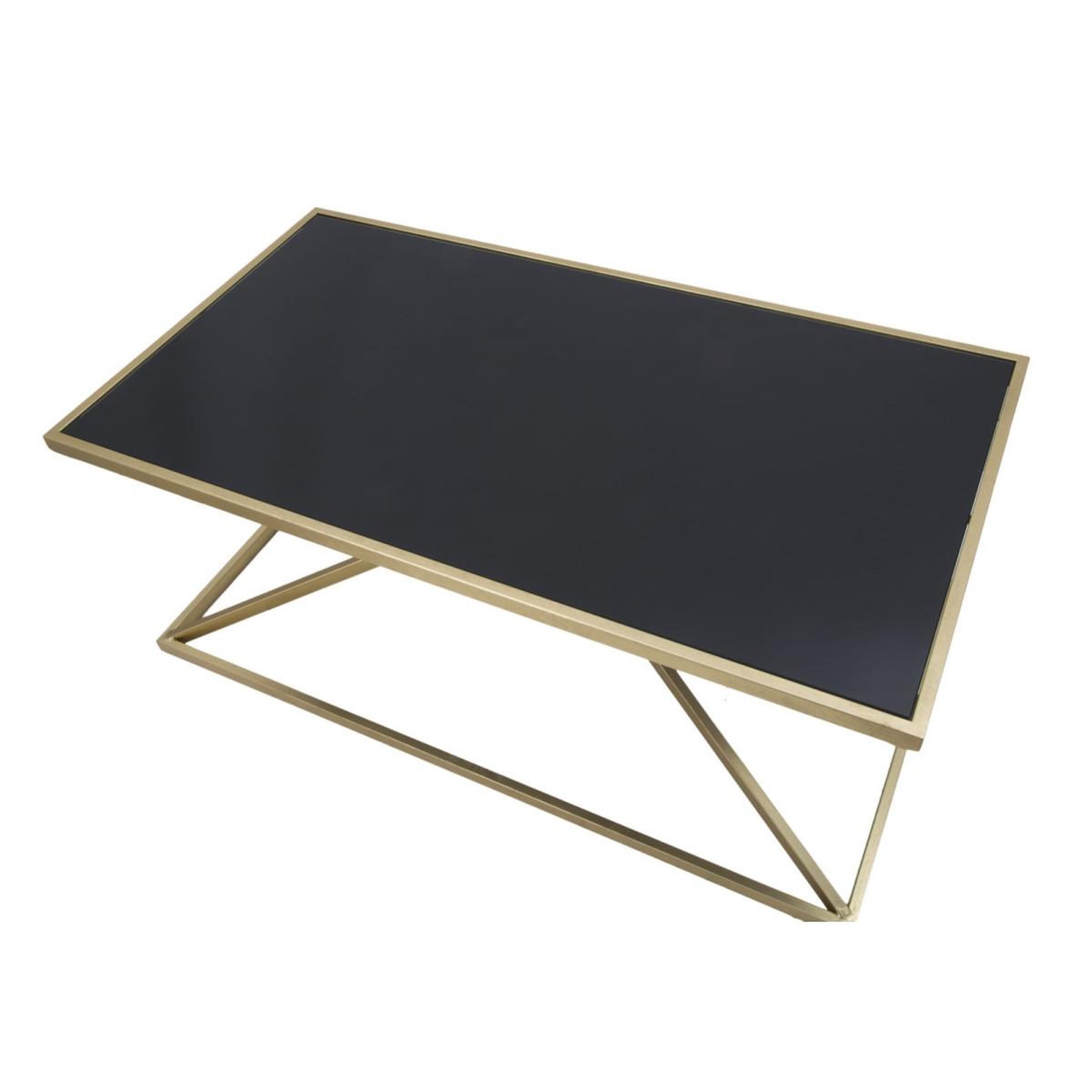 Voir la diapositive 5 : Paris Prix Table basse design  pyramid  110cm noir & or