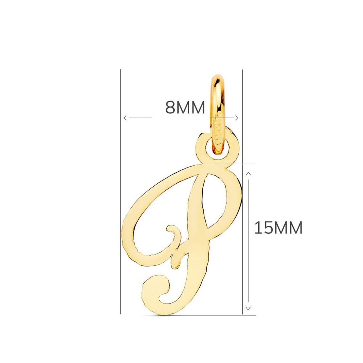 L'ATELIER D'AZUR Collier - Pendentif Lettre  P  Or 750/1000 - Chaine Dorée