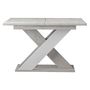 Voir la diapositive 3 : BEST MOBILIER Tosca - table à manger extensible - gris et blanc - 4 à 6 personnes