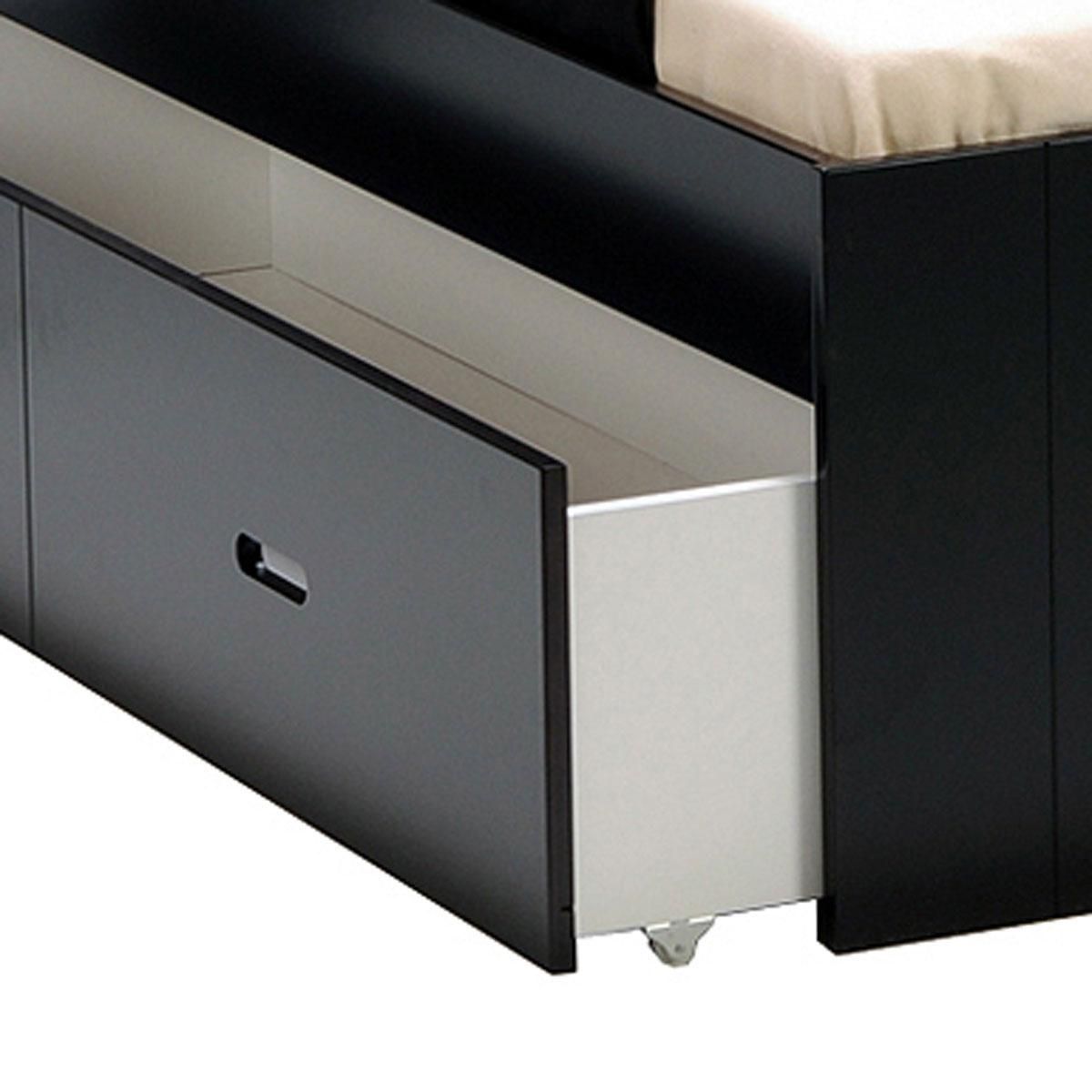 Lit enfant XENA 90 x 190 cm avec chevet et tiroir