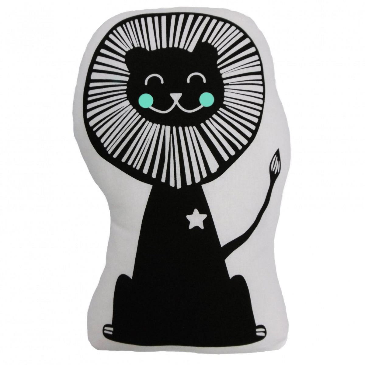 FUTURE HOME Coussin enfant imprimé lion en coton 36x25cm CIRCUS