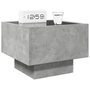 Voir la diapositive 5 : VIDAXL Table de chevet avec LED infini gris beton 40x40x30 cm