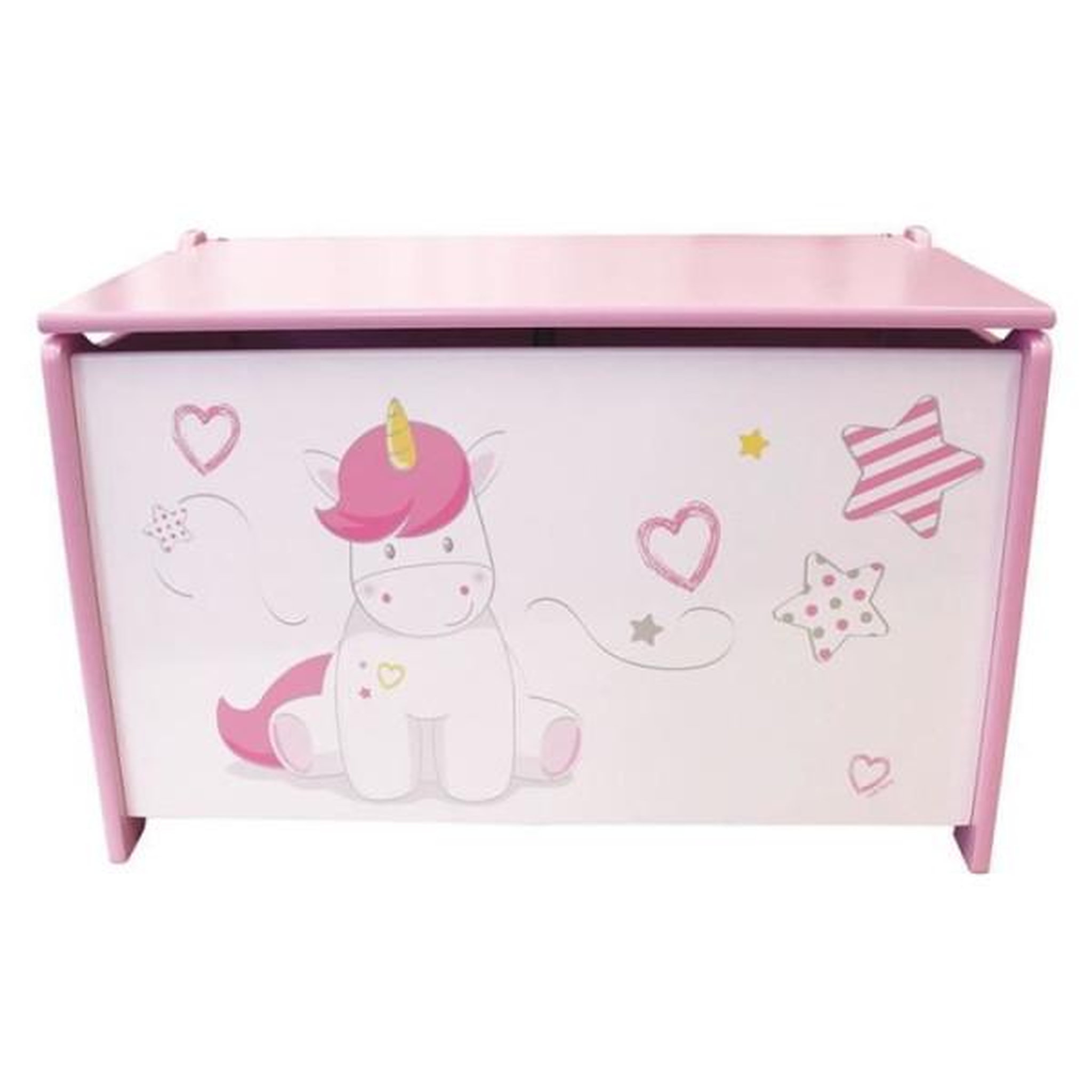 Voir la diapositive 3 : Fun House Coffre a jouets Licorne en bois pour enfant - Fun House
