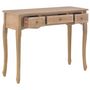 Voir la diapositive 2 : VIDAXL Table de console et coiffeuse avec 3 tiroirs Marron
