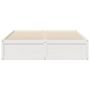 Voir la diapositive 4 : VIDAXL Cadre de lit sans matelas blanc 160x200 cm bois de pin massif