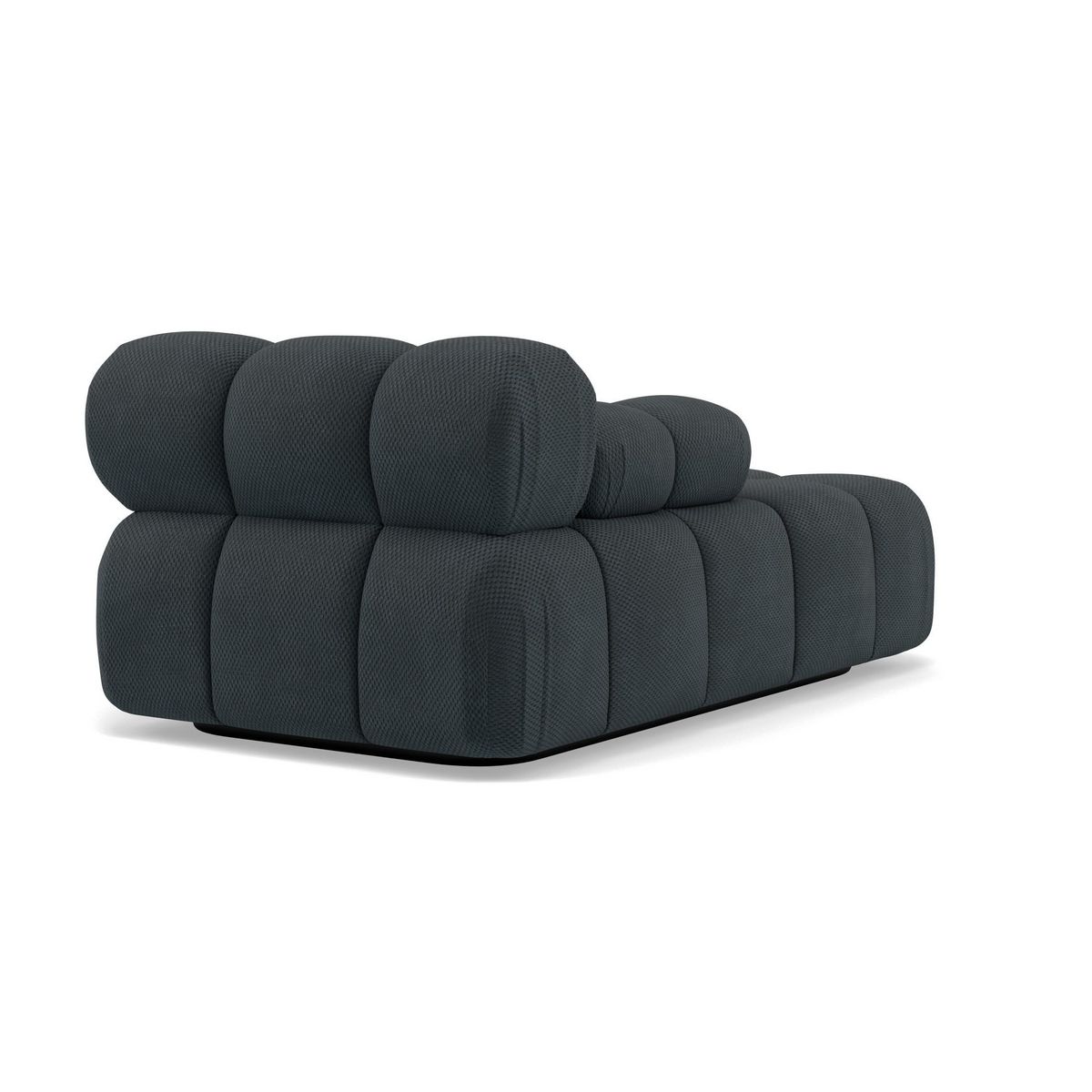 LISA DESIGN Ruby - module d'assise méridienne gauche en velours texturé