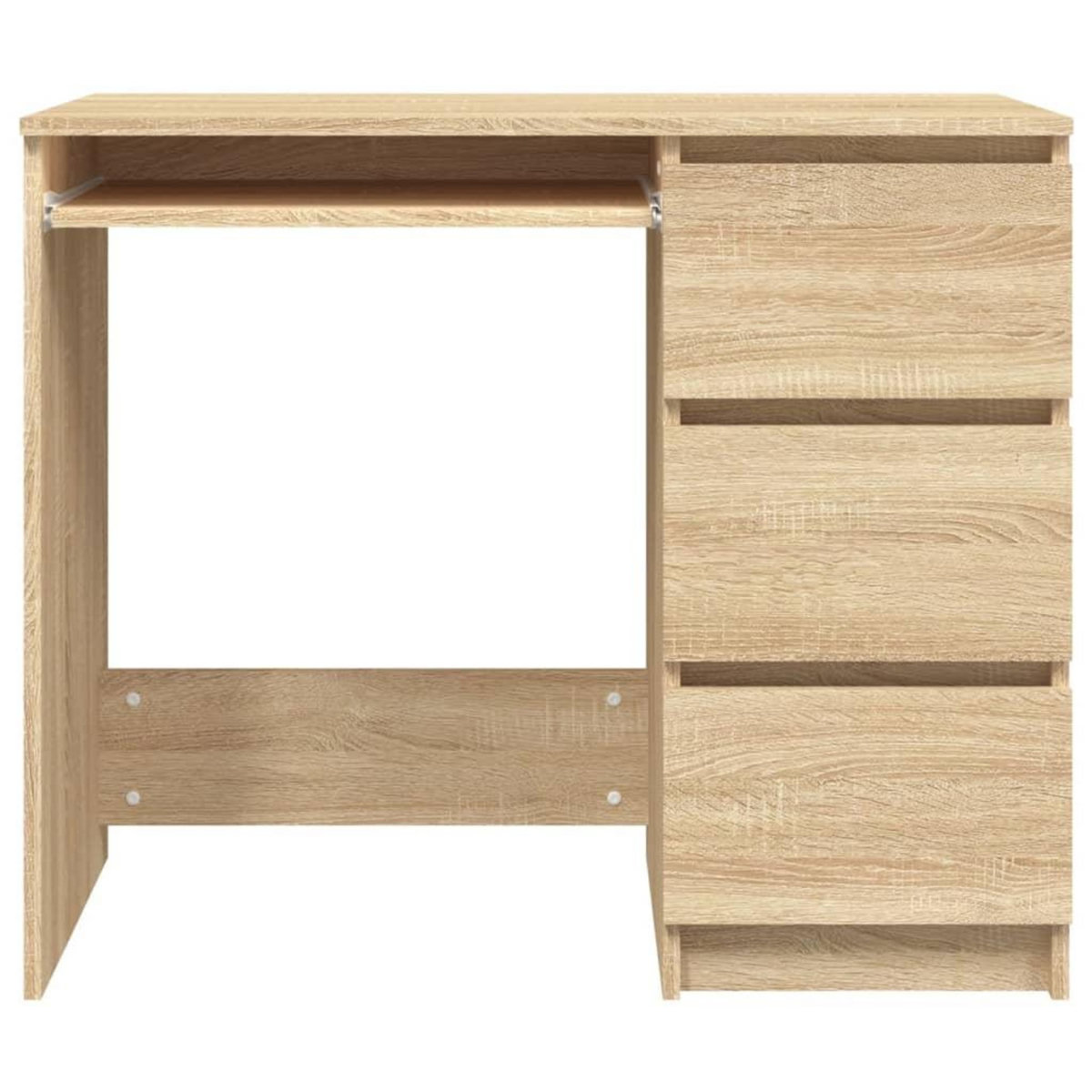 VIDAXL Bureau Chene sonoma 90x45x76 cm Bois d'ingenierie