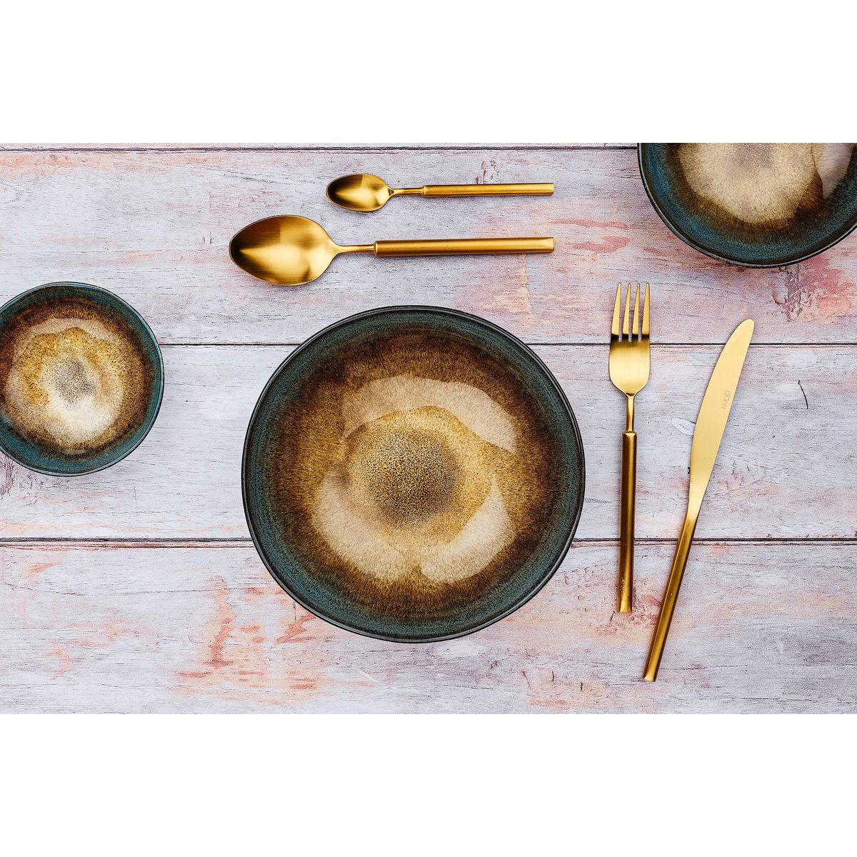 BJORN Coffret 6 petites cuillères VIGGO - Gold