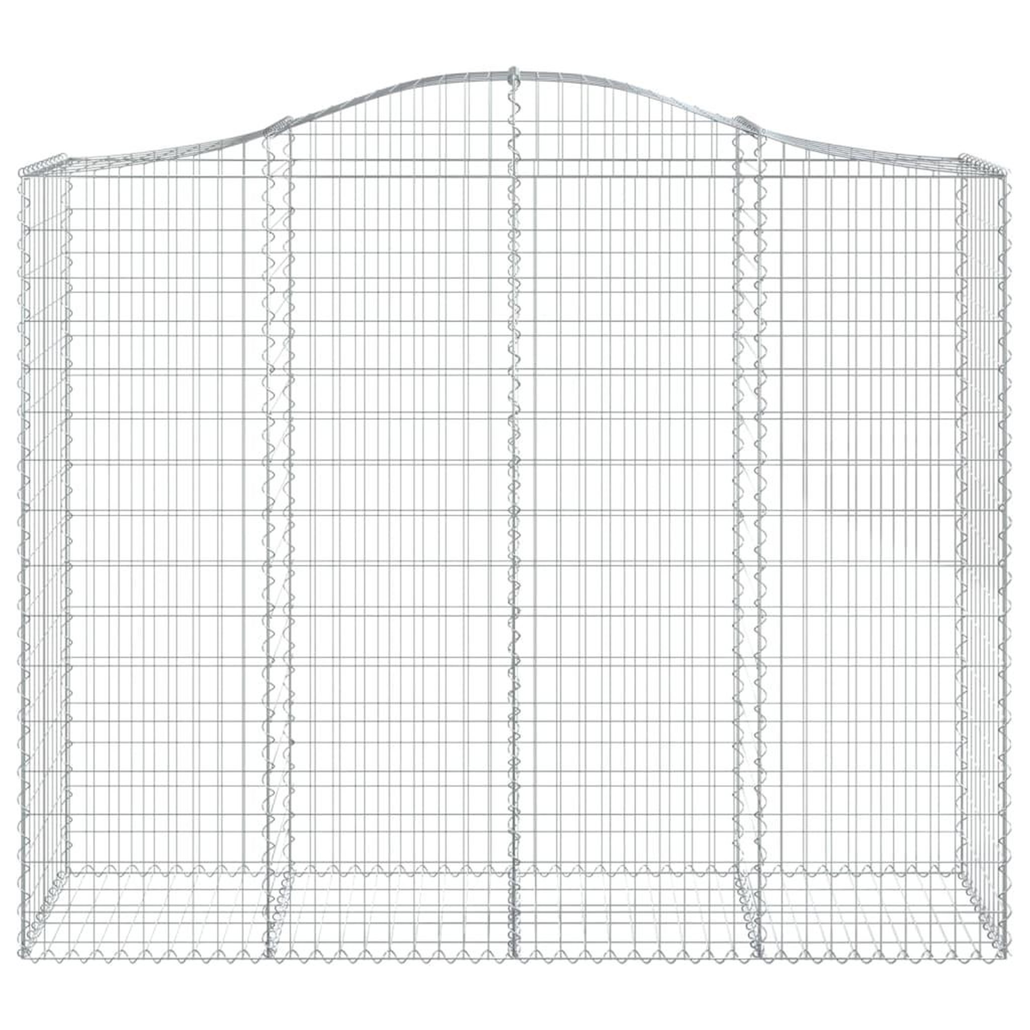 Voir la diapositive 4 : VIDAXL Paniers a gabions arques 20 pcs 200x50x160/180 cm Fer galvanise