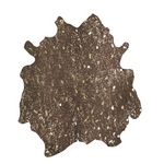Paris Prix Tapis Peau de Vache  Glam  Marron & Or. Coloris disponibles : Marron