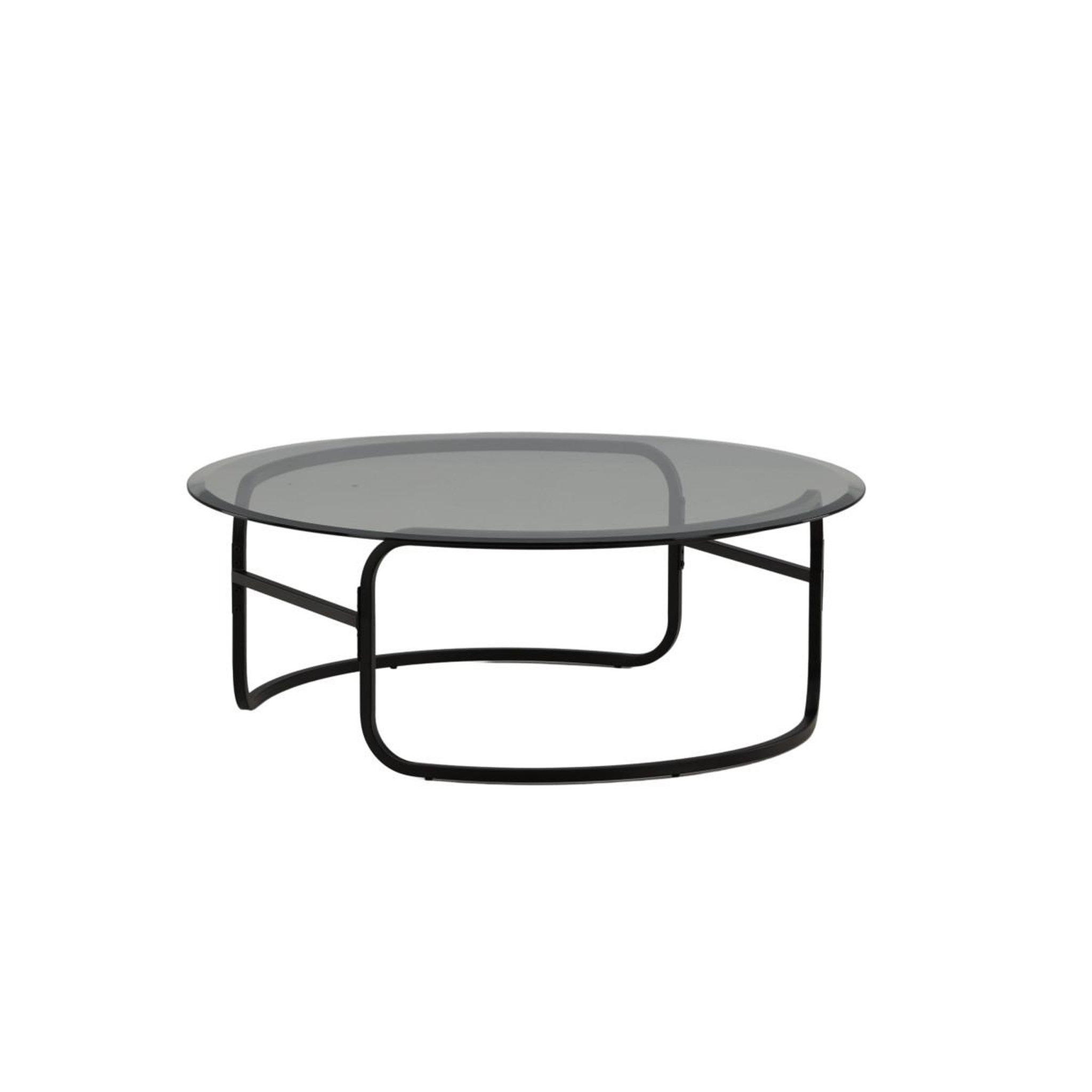 Voir la diapositive 2 : Paris Prix Table basse design en verre  lomma  110cm noir