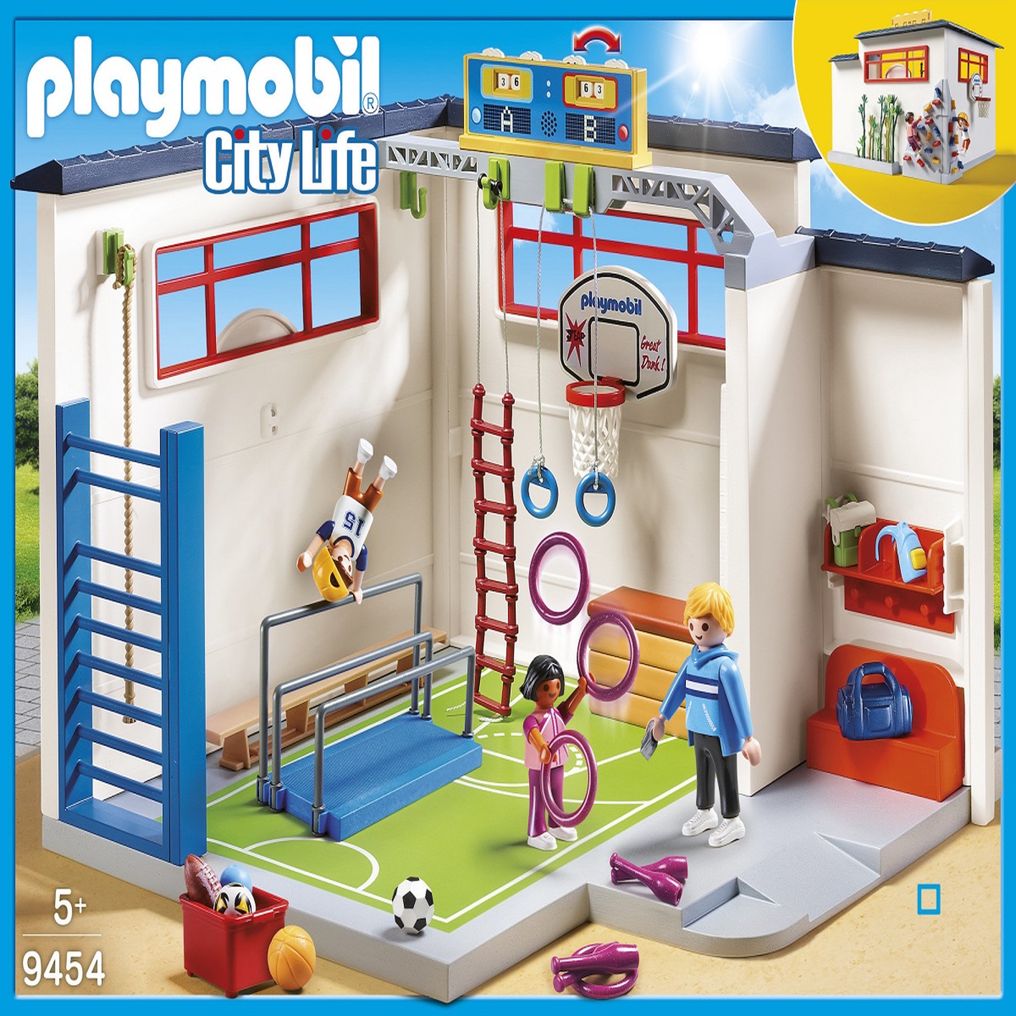 Voir la diapositive 2 : PLAYMOBIL 9454 - City Life - Salle de sports