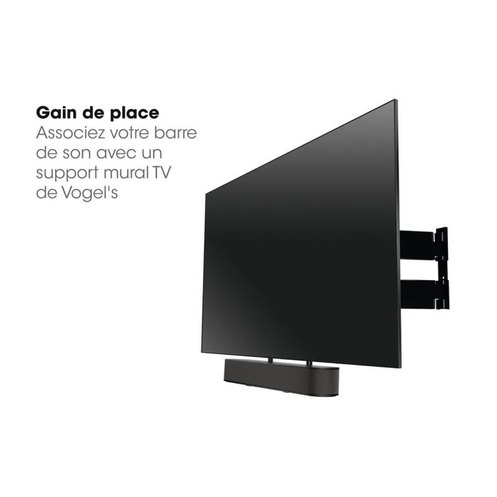 Voir la diapositive 5 : Vogel's Support d enceinte Vogel s SOUND 3550 SUPPORT UNIVERSEL POUR BARRE DE SON