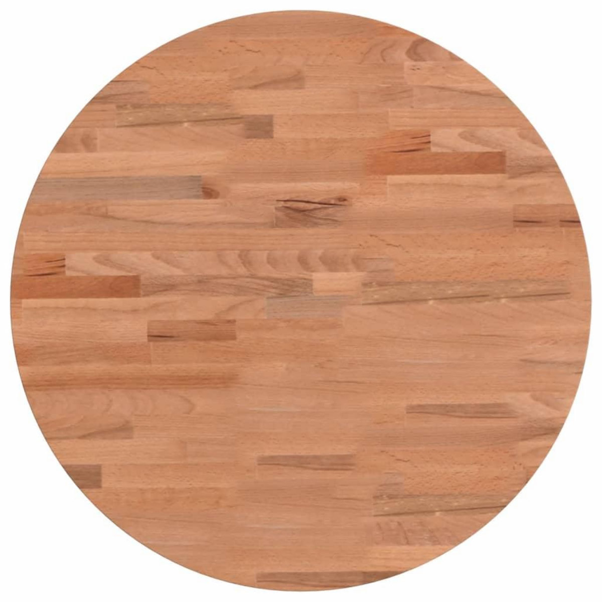 VIDAXL Dessus de table Ø50x2,5 cm rond bois massif de hetre