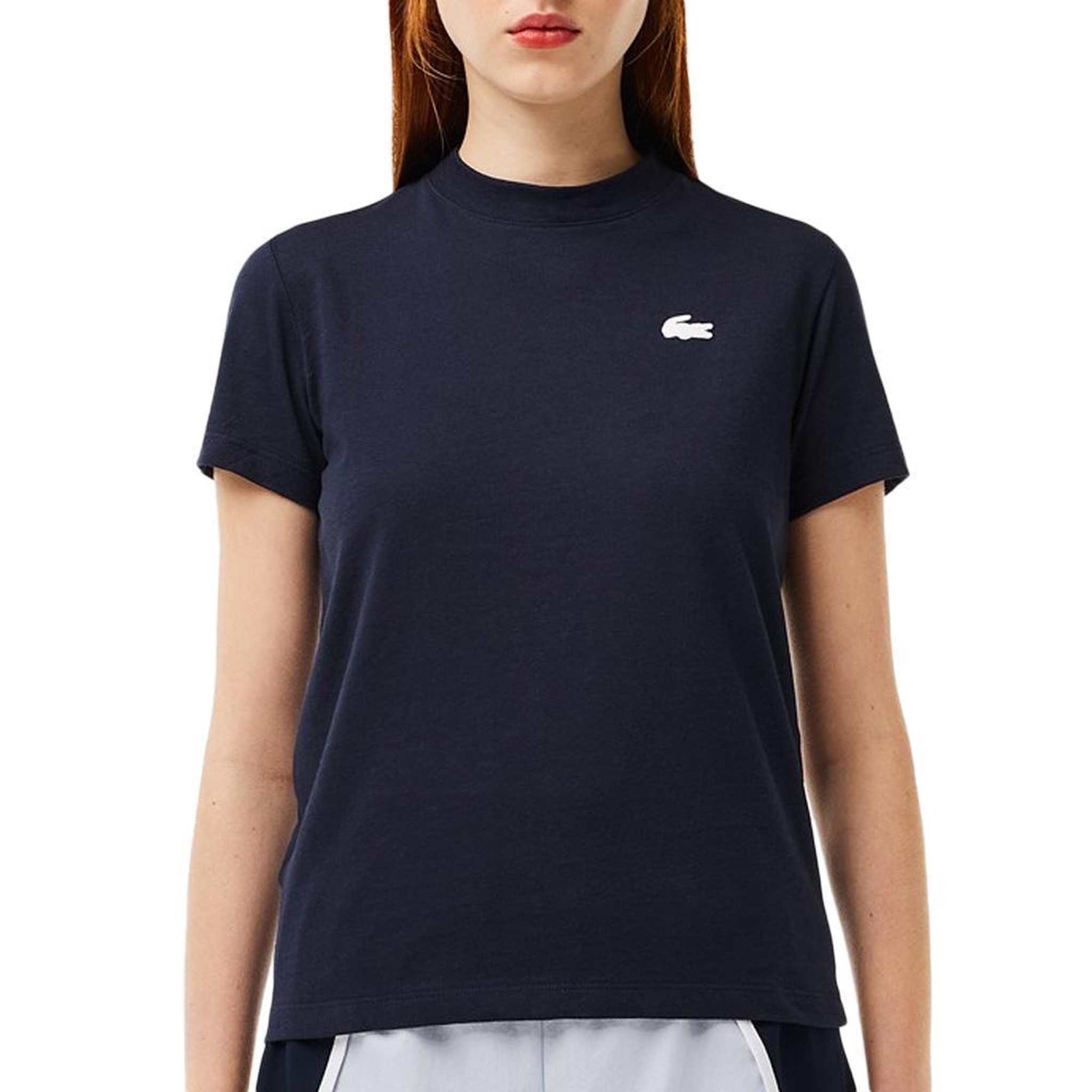 Lacoste T-Shirt Marine Femme Lacoste TF9246. Coloris disponibles : Bleu