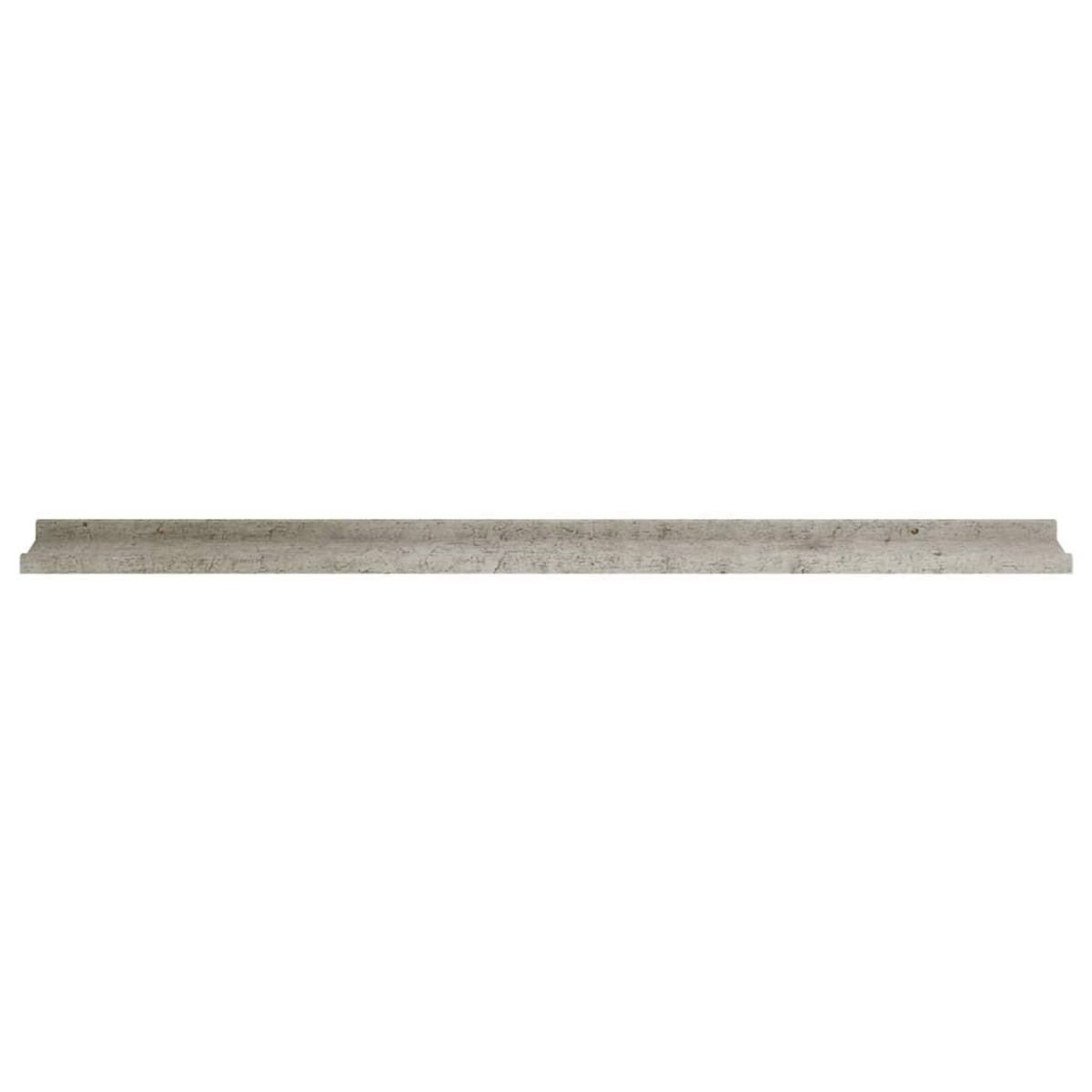 VIDAXL Etageres murales 4 pcs Gris beton 115x9x3 cm