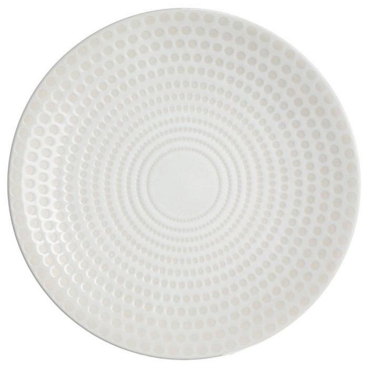 SECRET DE GOURMET Lot de 6 Assiettes Plates  Galaxy  27cm Blanc