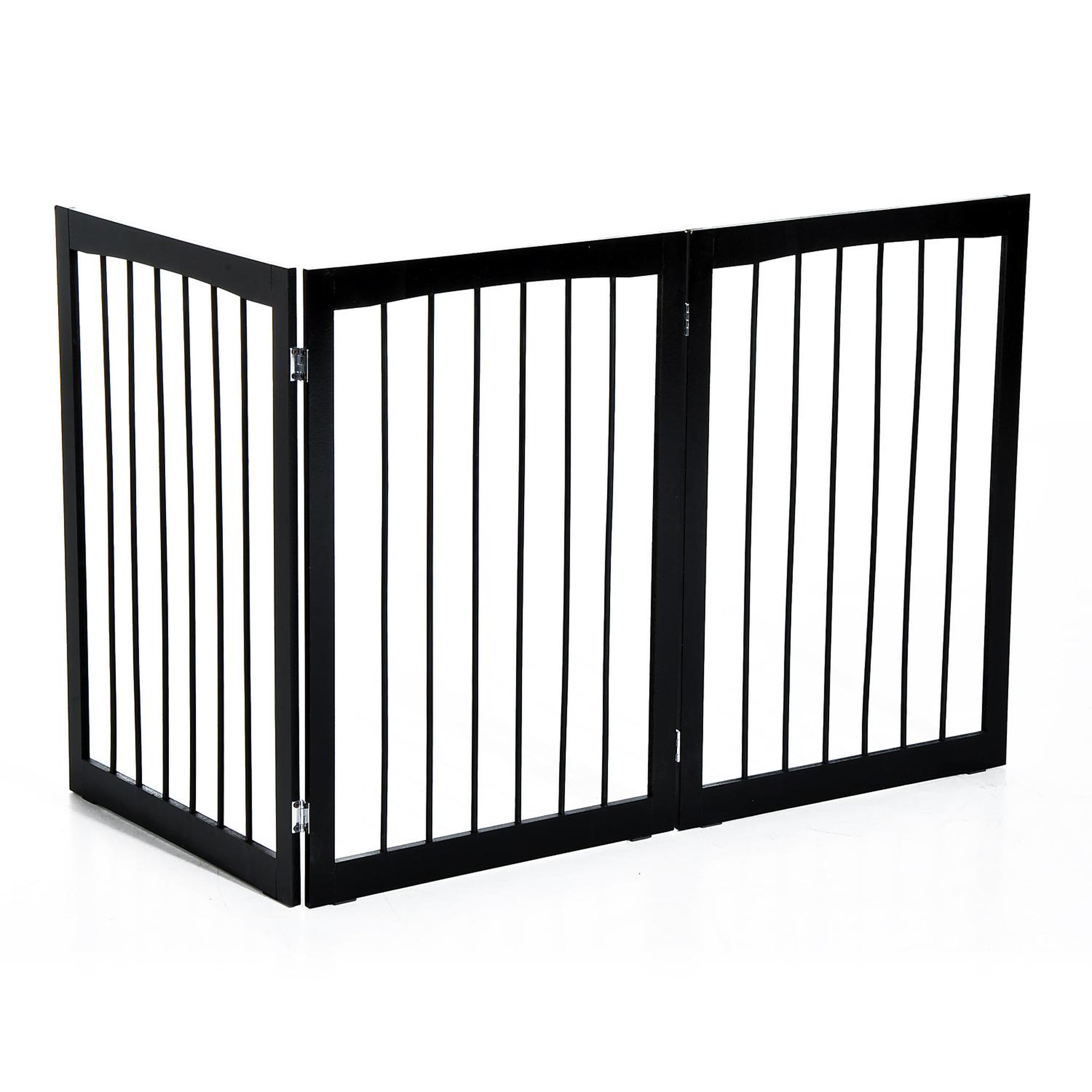 Voir la diapositive 5 : PAWHUT Barrière modulable pliable barrière de sécurité 160l x 76h cm mdf