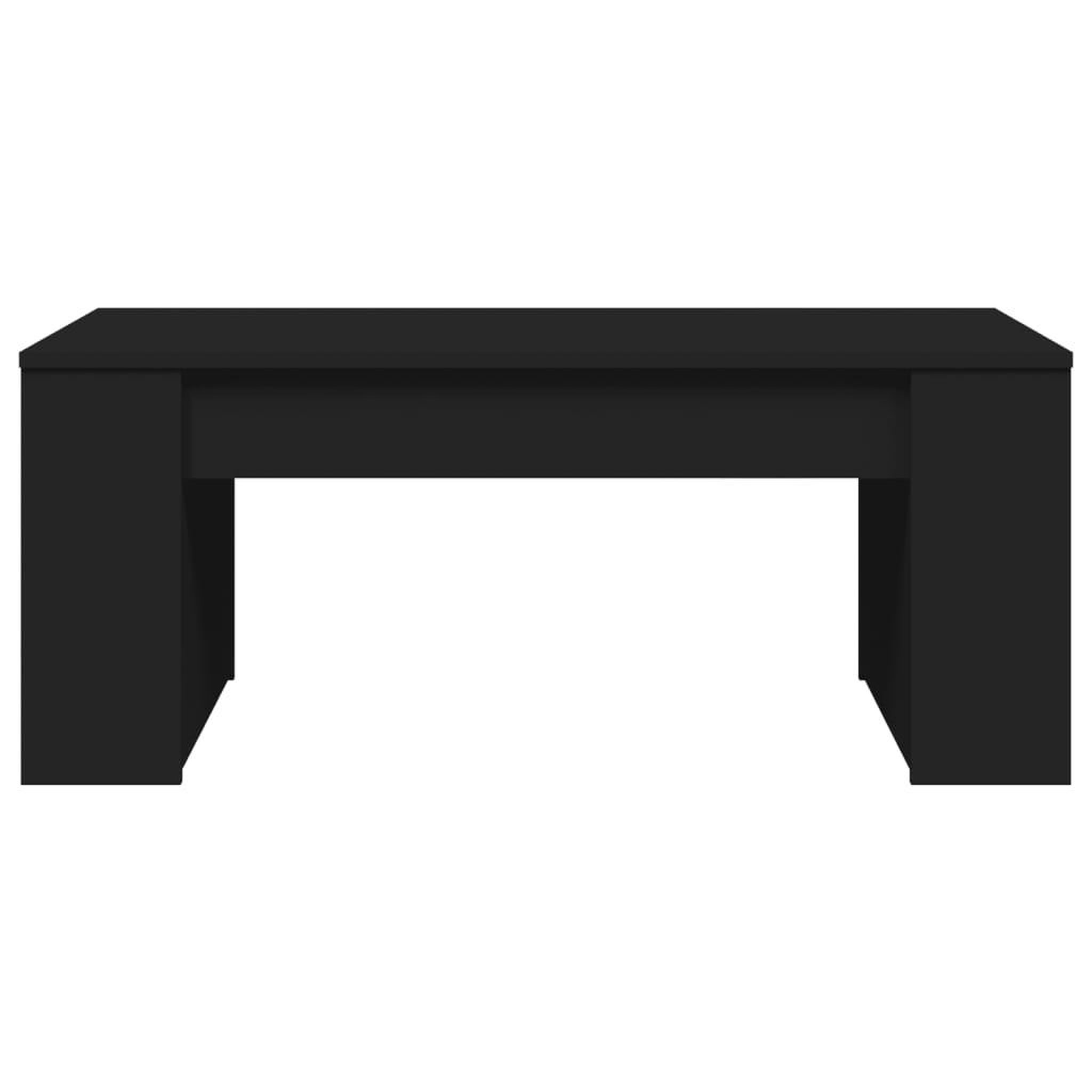Voir la diapositive 4 : VIDAXL Table basse noir 102x55x42 cm bois d'ingenierie