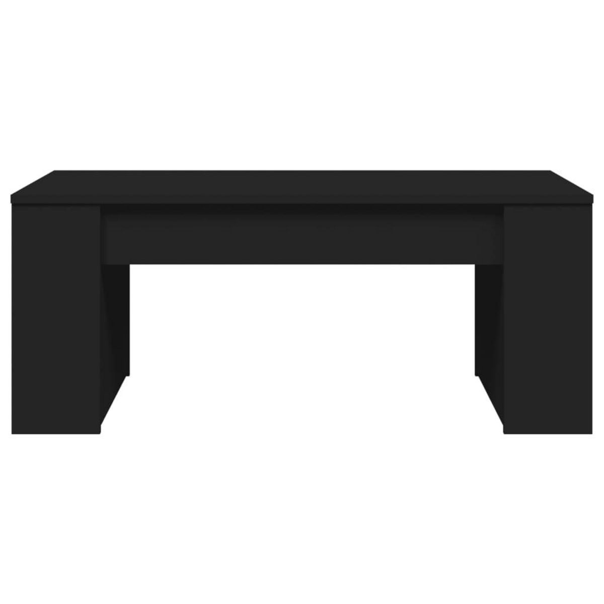 VIDAXL Table basse noir 102x55x42 cm bois d'ingenierie