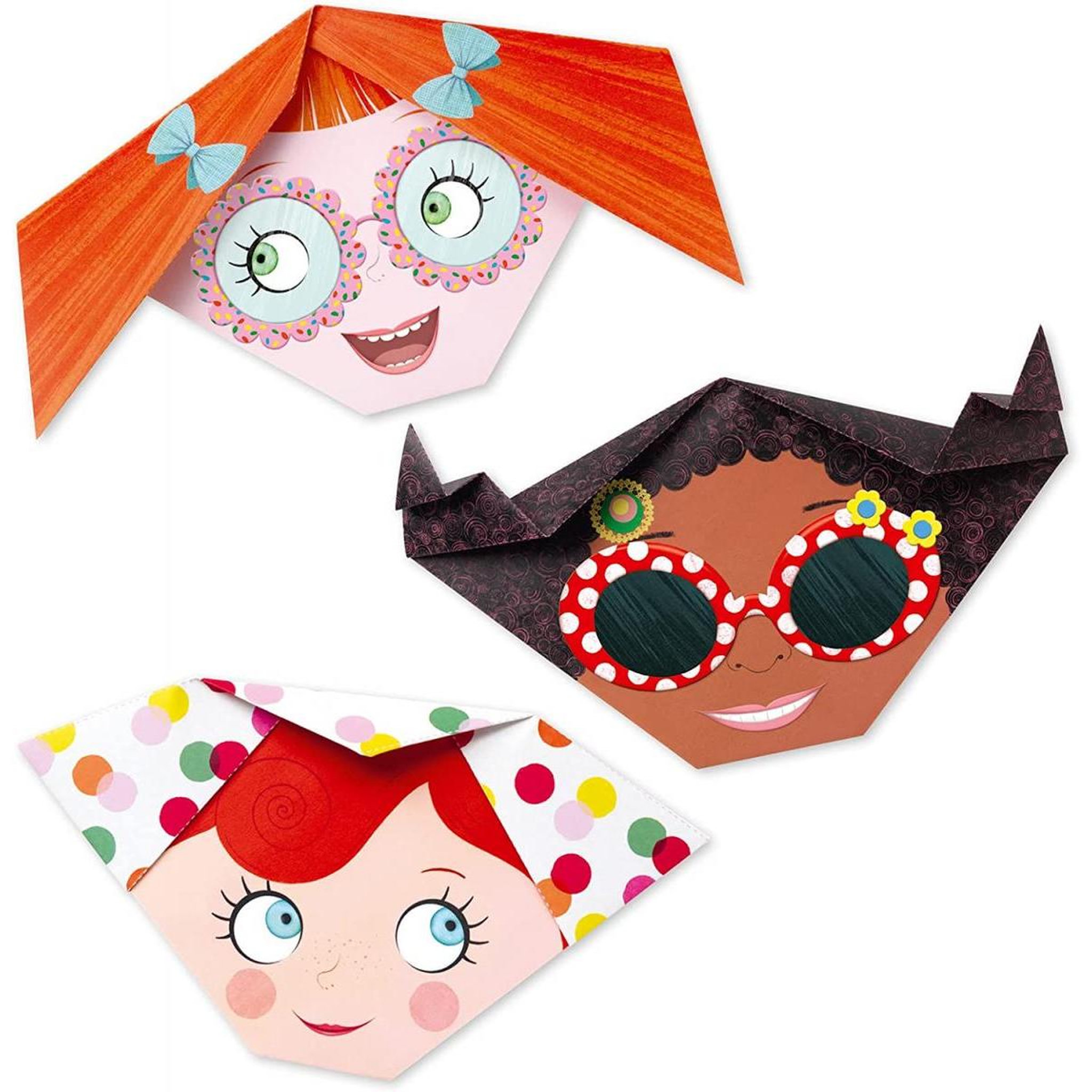 Voir la diapositive 4 : Djeco Pochette origami frimousse