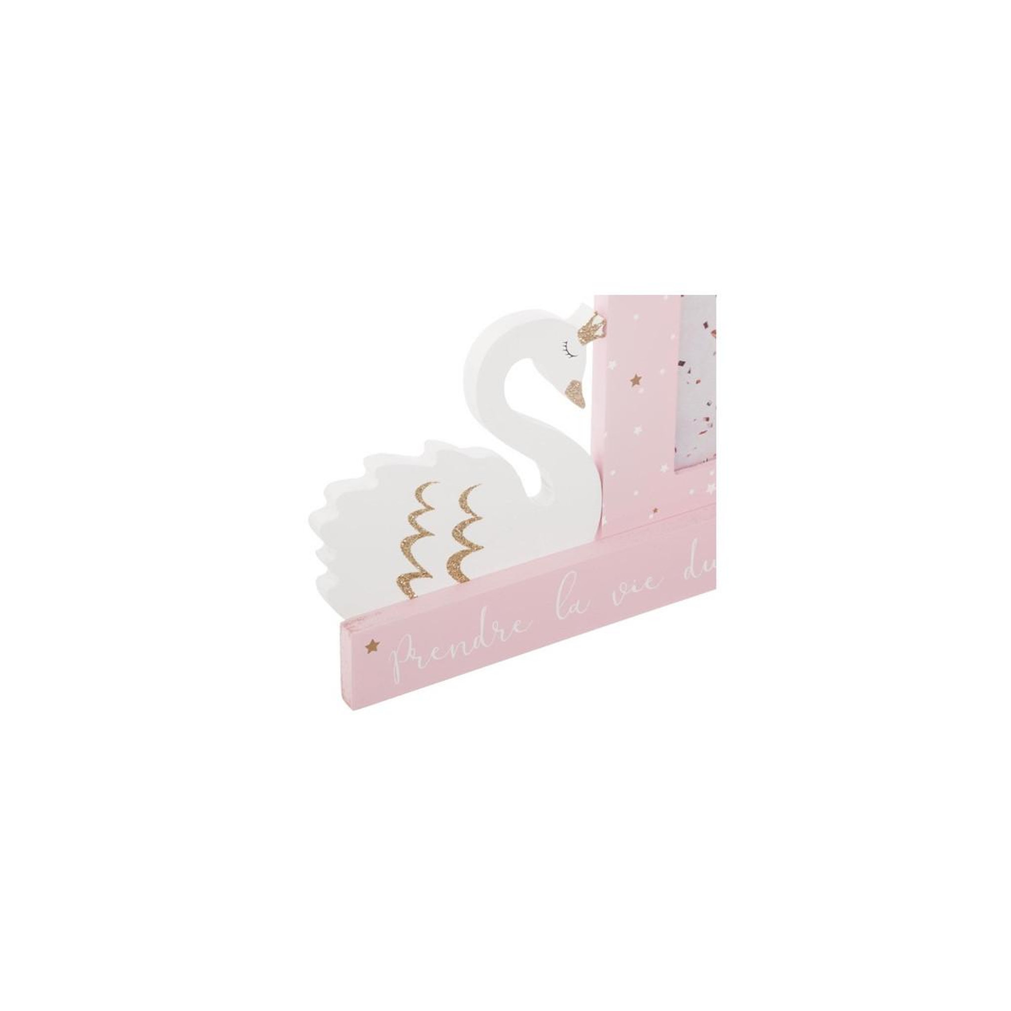 Voir la diapositive 2 : Atmosphera Kids Cadre photo enfant  cygne  10x15cm rose