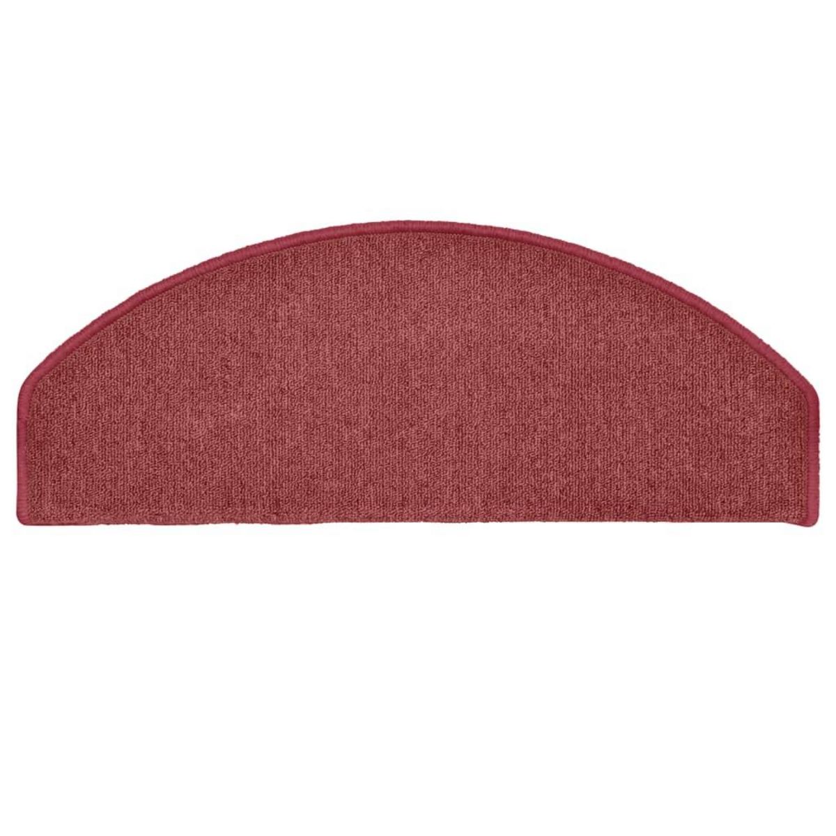 VIDAXL Tapis de marches d'escalier 15 pcs Rouge 65x24x4 cm