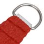 Voir la diapositive 4 : VIDAXL Voile d'ombrage 160 g/m^2 Rouge 4x4x5,8 m PEHD