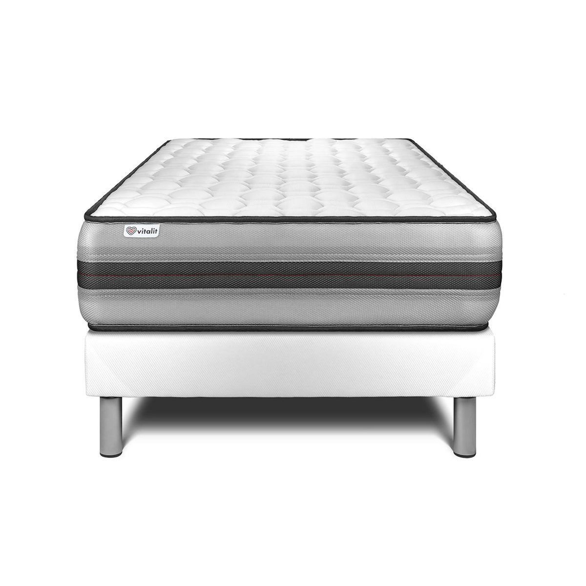 VITALIT Ensemble VITALPOWER RECOVER 90 x 190 cm sommier Kit blanc