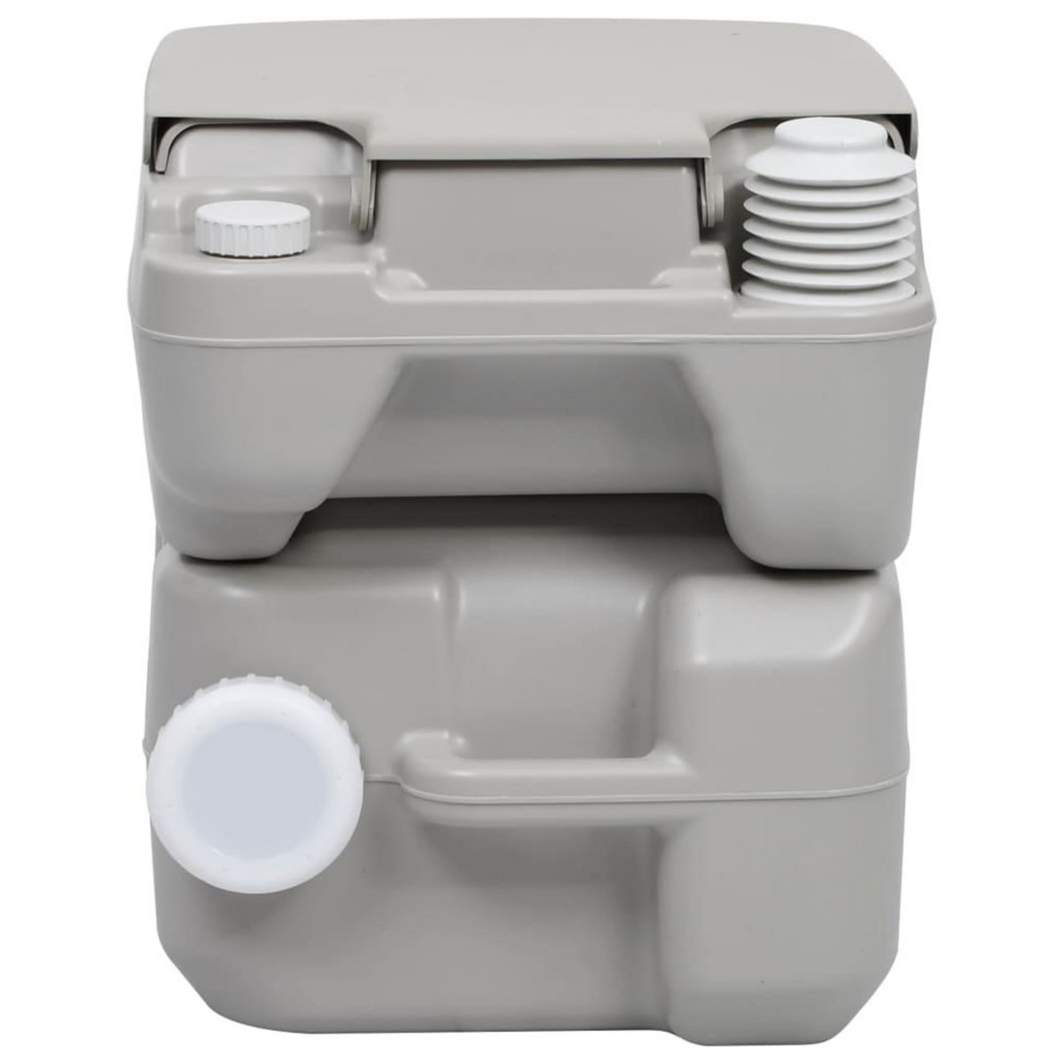 VIDAXL Toilette portable de camping Gris 20+10 L
