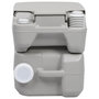 Voir la diapositive 4 : VIDAXL Toilette portable de camping Gris 20+10 L