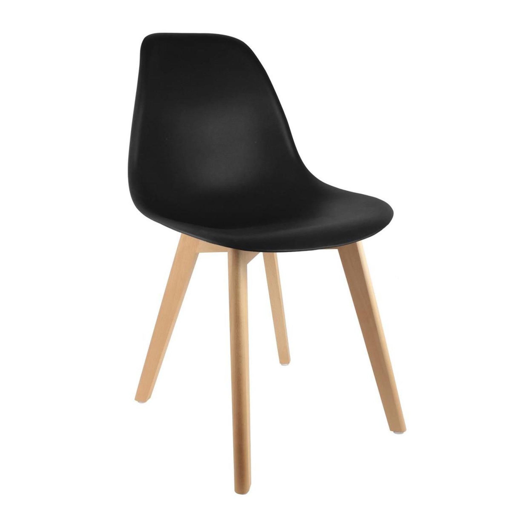 Voir la diapositive 2 : The Home Deco Factory Lot de 4 chaises scandinave  atun  86cm noir