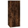 Voir la diapositive 2 : VIDAXL Meuble TV mural Chene fume 40x34,5x100 cm
