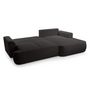 Voir la diapositive 3 : BEST MOBILIER Candela - canapé d'angle droit 4 places - convertible avec coffre - en tissu bouclette